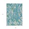 Homeroots 9' X 12' Teal Blue Ivory And Green Abstract Washable Indoor Outdoor Area Rug 600322 - alternate 2