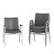 Flash Furniture HERCULES Heavy Duty Gray Vinyl Stack Chair with Arms, 4PK 4-XU-60154-GRY-VYL-GG - alternate 1