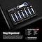 Capri Tools 1/2 in. Drive Torque Adapter Set, 12-Point Box End, 9/16 to 1 in., SAE, 8-Piece with Mechanic's Tray CP31550-8ST - alternate 2
