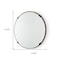 Homeroots 24" Gold Metal Round Accent Mirror 607281 - alternate 2