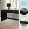 Martha Stewart Kayden Home Office Modular 2 Drawer Desk in Black w/Oil Rubbed Bronze Hardware NAN-PS-23519-BK-BK-MS - alternate 3