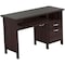 Homeroots 47" Espresso Computer Desk With Two Drawers 249792 - alternate 1