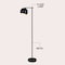 Jonathan Y Eva 58.5" Modern Contemporary LED Floor Lamp with Metal Globe Shade, Black JYL3088B - alternate 2