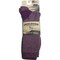 Hiwassee Trading Co Womens Medium Lavender Medium Weight Hiking Crew Sock 73553 - alternate 2