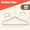 Campior Premium Velvet Non-Slip Hangers, Heavy Duty, 360 Deg Swivel Hook, Ivory Velvet Finish, 120PK CMPVVH120IV - alternate 2