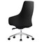 Leisuremod Celeste Office Chair in Upholstered Leather and Iron Frame with Swivel and Tilt, Black CO20BLL - alternate 2
