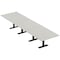 Skutchi Designs 16ft Rectangular Conference Table With Power | Harmony Series | 16 Person Meeting Room Table HAR-REC-48x192-T.BK-U779-NA - alternate 1