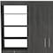 Homeroots 59" Gray Three Drawer Combo Dresser 546383 - alternate 2