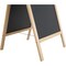 M&T Displays Rustic Wood 18.1x26.5 Inch Double Sided Chalkboard A-Frame UWOD004668X2000 - alternate 2