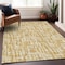 Homeroots 3' X 5' Gold Brown And Beige Abstract Washable Indoor Outdoor Area Rug 602497 - alternate 2