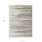 Homeroots 5' X 8' Ivory Brown And Gray Striped Washable Indoor Outdoor Area Rug 597254 - alternate 2