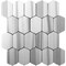 Apollo Tile Cloud Gray 12x13 Equator Marble Polished Floor and Wall Mosaic Tile 5.59 sqft/case, 5PK APLMRM8801A - alternate 1