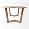 Homeroots 92" Natural And Brown Solid Wood Trestle Base Dining Table 380479 - alternate 2
