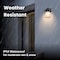 Techko Outdoor Solar Pagoda Aluminum Motion Sensor Wall Sconce with Motion Sensor & Carbon Trim, 8PK SML-3202-1-8PK - alternate 2