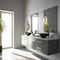 Vigo Giovanni Onyx Gray Glass 17 in. L x 17 in. W x 6 in. H Round Vessel Bathroom Sink VG07051 - alternate 2