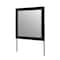 Homeroots 35" Black Wood Square Mounted Framed Dresser Mirror 643693 - alternate 2
