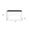 Homeroots 47" Black and Silver Writing Desk 491496 - alternate 3