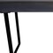 Homeroots 58" Gray And Black Mango Solid Wood Writing Desk With Three Drawers 489186 - alternate 2