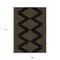 Homeroots 9' X 12' Black And Beige Geometric Washable Indoor Outdoor Area Rug 598726 - alternate 3