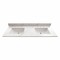 Msi Calacatta Lumas 61in x 22in Double Bathroom Vanity Top With Sink ZOR-DBVANS-6122-0009 - alternate 1