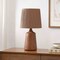 Jonathan Y Highland 22.25" Classic Cottage Tapered Resin/Metal LED Table Lamp w/Paper Rope Shade, Brown Wood Fin JYL9201A - alternate 2