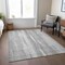 Homeroots 3' X 5' Silver Gray And Graphite Botanical Leaves Washable Indoor Outdoor Area Rug 581990 - alternate 2