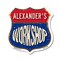 Signmission Alexander's Workshop, 6 Inch X 6 Inch, Plastic Sign SHI-P-6-489-ALEXANDER - alternate 1