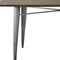 Homeroots 55" Gray Metal Dining Table 555170 - alternate 2