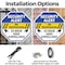 Signmission Security Alert No Trespassing 24 Ho, 6 inch X 6 inch, Plastic Sign, 2PK OC-P-2PACK-6-185 - alternate 2