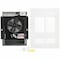 Dayton Compact Electric Wall Mount Heater, 14-1/2 in H Grille, Recessed, 1500W, 120V AC, 1-Phase, White 5ZK68 - alternate 2
