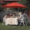 Pure Garden 10-Foot Offset Patio Umbrella with Cross Base, Orange 50-102-TC - alternate 2
