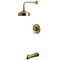 Kingston Brass Single-Handle Pressure Balanced Tub and Shower Faucet, Antique Brass KB6333PL - alternate 1