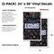 Signmission Fresh Blackberries, Vinyl Decals Only 24 Inch x 36 Inch, Vinyl Decal, 2PK DSB-2436-2PACK-Fresh Blackberries - alternate 2