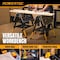 Powertec 2-in-1 Portable Folding Work Table & Sawhorse, 1000 lb Capacity with 8-Level Height Adjustment UT1015 - alternate 2
