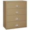 Fireking 4 Drawer, 1 Hr Fire & Impact Rated, 44" Wide Lateral Sand 4-4422-CSA - alternate 1