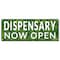 Signmission Dispensary Now Open, 36 Inch x 96 Inch, Banner B-96-30048 - alternate 1