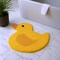 Homeroots 25" Yellow Cotton Rubber Duckie Youthful Bath Rug 635394 - alternate 3