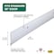 M-D Building Products 36 in. White Aluminum and Vinyl Heavy-duty Screw-on Door Sweep 05769 - alternate 3