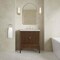 James Martin Vanities Myrrin 30" Single Vanity, Mid-Century Walnut w/ 3 CM Ethereal Noctis Silestone Top 485-V30-WLT-3ENC - alternate 2