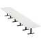 Skutchi Designs 22ft Conference Table W/ Power Unit | 22 Person Modular Arc Rectangle Meeting Table | Harmony Series HAR-AREC-48X264-T.BK-WA7976-NA - alternate 1