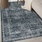 World Rug Gallery Transitional Bohemian Distressed Washable Non Slip Area Rug 3 ft x 5 ft Black WR70BLACK3X5 - alternate 1