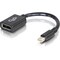 C2G 6IN MINI DISPLAYPORT&TRADE; MALE TO DISPLAYPORT&TRADE; FEMALE ADAPTER CONVERTER 54303 - alternate 1