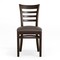 Flash Furniture HERCULES Ladder Back Walnut Wood Restaurant Chair - Mocha Vinyl Seat XU-DGW0005LAD-WAL-MCHV-GG - alternate 3
