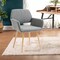 Homeroots Gray Upholstered Dining Chair 526353 - alternate 2