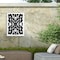 Trademark Fine Art Outdoor Canvas Art - Little Dean  'Pattern Bizarre In Black' Wall Art for Patios, or Gardens 1X29306-OC1824WR - alternate 2
