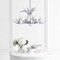 Jonathan Y Eldora 26" 4-Light Rustic Farmhouse Adjustable Resin Antler LED Chandelier, Silver JYL6301C - alternate 2