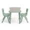 Flash Furniture 2 PC Plastic Activity Table and 2 Chairs Set, 10.5 inSeat Height-Sage YU-YCY-098-0032-RECT-TBL-SAGE-GG - alternate 2