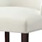 Homeroots Set of Two Tufted White And Espresso Upholstered Faux Leather Dining Side Chairs 543536 - alternate 2