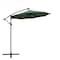 Leisuremod Willry Modern Outdoor 10 Ft Offset Cantilever Hanging Patio Umbrella with Solar Powered LED, Green WUBL-10G - alternate 1