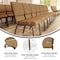 Flash Furniture Hercules Church Chair, 19-1/4 in W 25" L 33-1/4" H, Fabric Seat FD-CH02185-CV-BN-GG - alternate 2